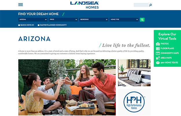 Landsea Homes Virtual tools